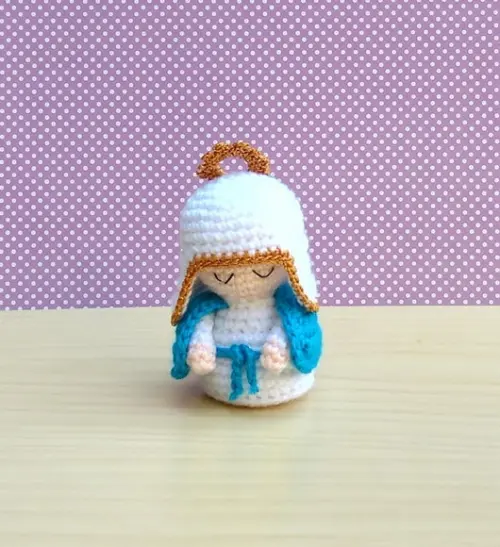 Mini Nossa Senhora das Graças Amigurumi