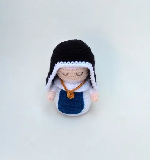 Mini Santa Dulce dos Pobres Amigurumi