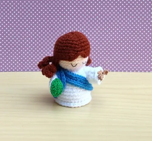 Mini Santa Inês Amigurumi