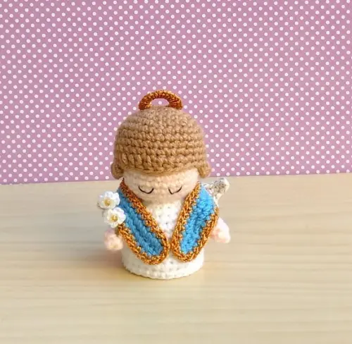 Mini São Gabriel Arcanjo Amigurumi