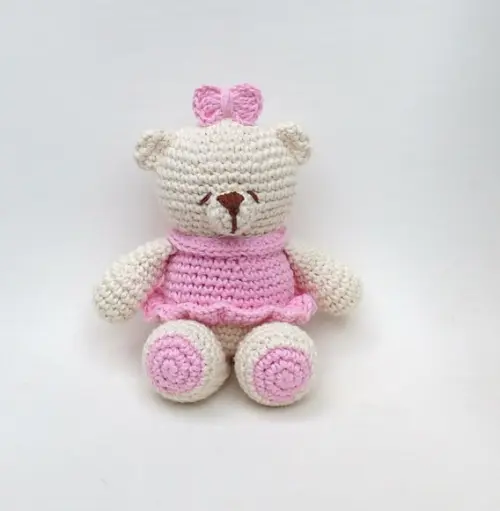 Mini Ursa Charlote Amigurumi