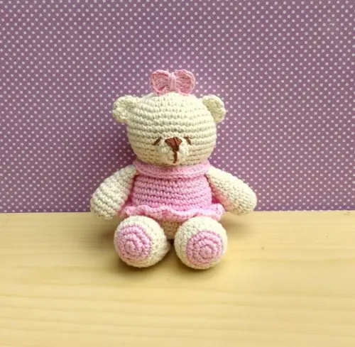 Mini Ursa Charlote Amigurumi