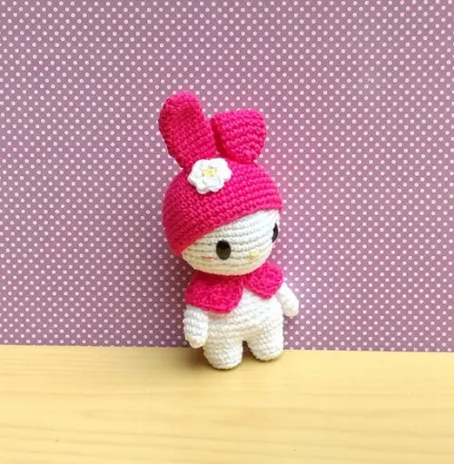 My Melody Versão 2 ( Hello Kitty) Amigurumi