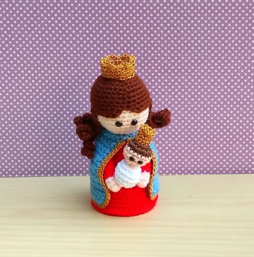 Nossa Senhora Auxiliadora Amigurumi