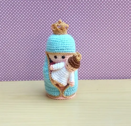 Nossa Senhora da Saúde Amigurumi