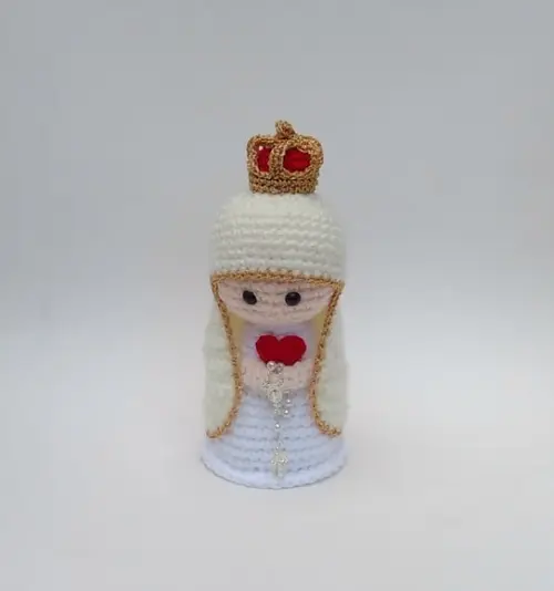 Nossa Senhora de Fátima Amigurumi