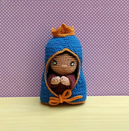 Nossa Senhorinha Aparecida Baby Amigurumi