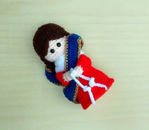 Nossa Senhora Desatadora dos Nós Amigurumi