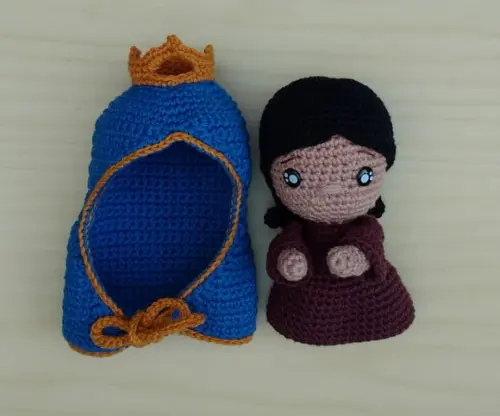 Nossa Senhorinha Aparecida Baby Amigurumi