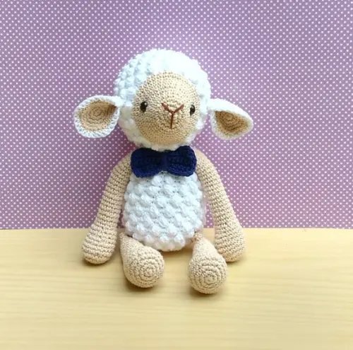 Ovelha Pipoca Amigurumi