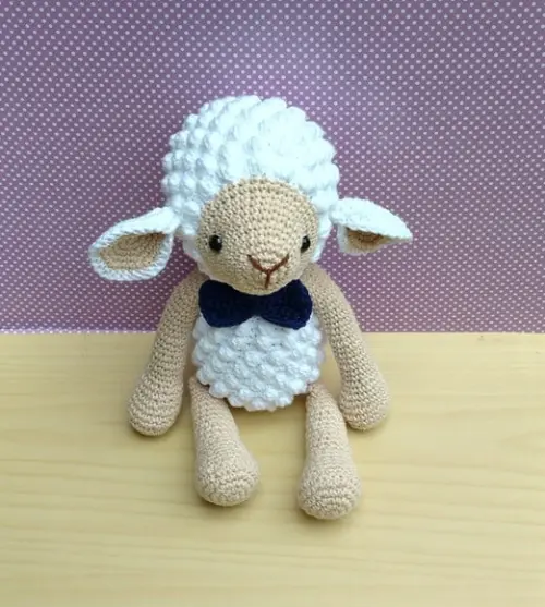 Ovelha Pipoca Amigurumi