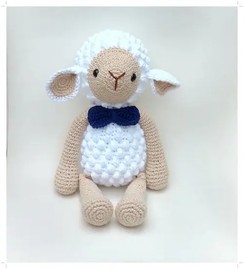 Ovelha Pipoca Amigurumi