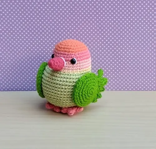 Pássaro do Amor Love Amigurumi