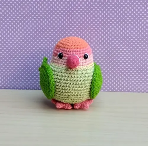 Pássaro do Amor Love Amigurumi
