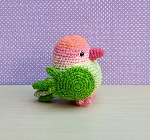 Pássaro do Amor Love Amigurumi