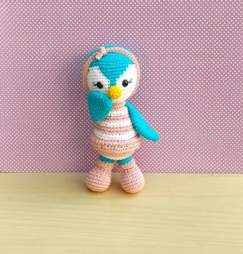 Pinguim Priscilla Amigurumi