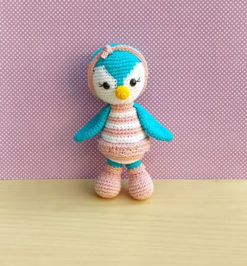 Pinguim Priscilla Amigurumi
