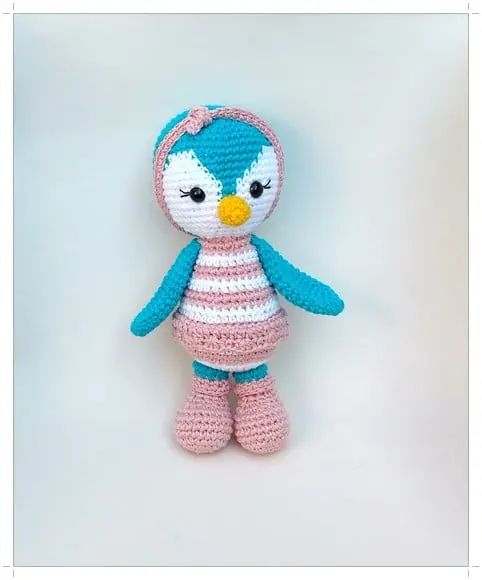 Pinguim Priscilla Amigurumi