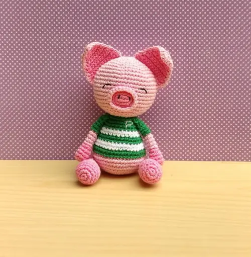 Porquinho Peppo Amigurumi