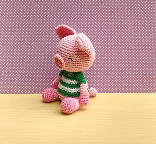 Porquinho Peppo Amigurumi