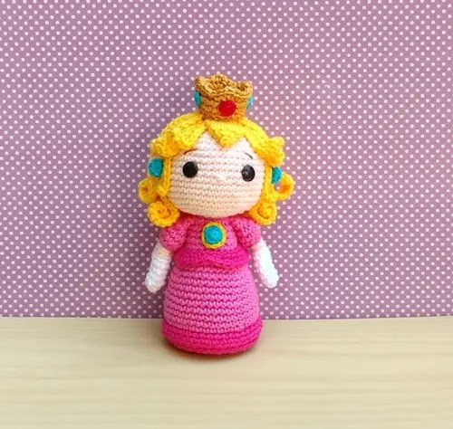 Princesa Peach Coleção 2 ( Mario Bros - Game) Amigurumi
