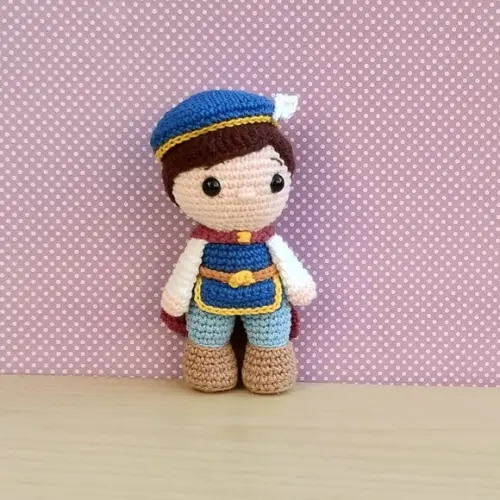 Príncipe Fernando - Branca de Neve Amigurumi ** Pronta Entr