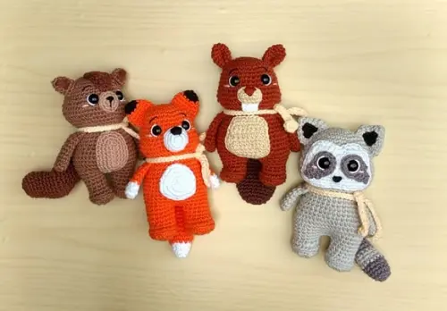 Raposa Kaká (coleção Bosque) Amigurumi