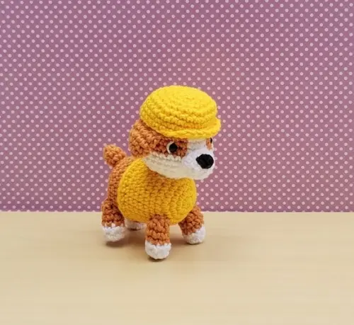 Rubble Patrulha Canina Amigurumi