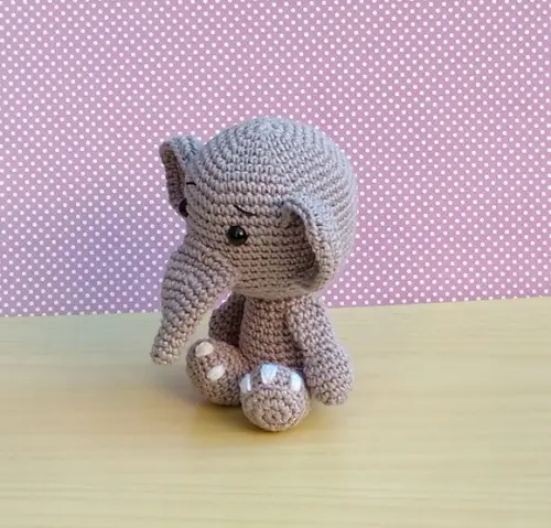 Safári Baby - Elefante Amigurumi