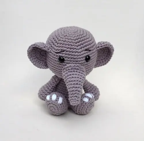 Safári Baby - Elefante Amigurumi