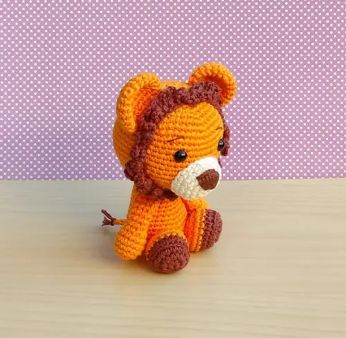 Safári Baby - Leão Amigurumi