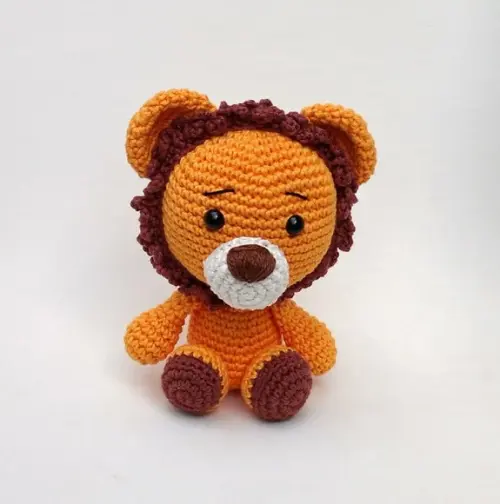 Safári Baby - Leão Amigurumi