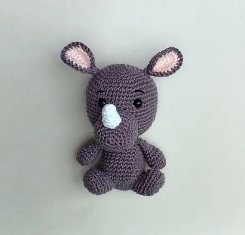 Safári Baby - Rinoceronte Amigurumi