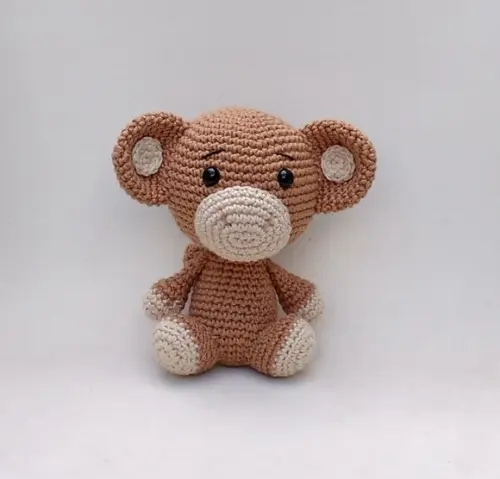 Safári Baby - Macaco Amigurumi