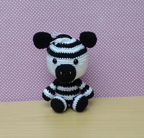 Safári Baby - Zebra Amigurumi