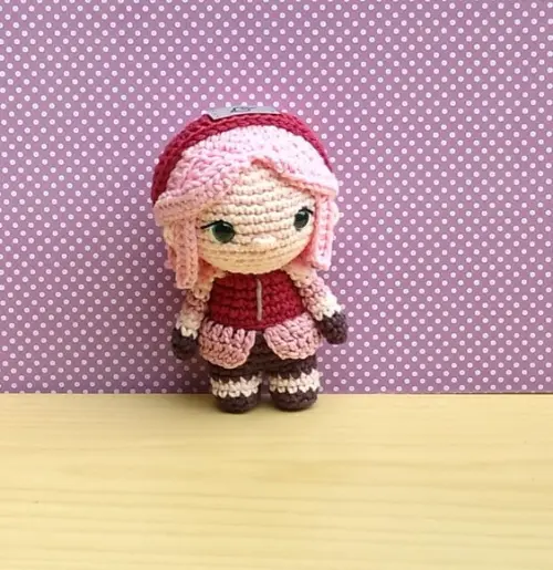 Sakura Haruno Amigurumi (naruto Shippuden) * Pronta Entrega