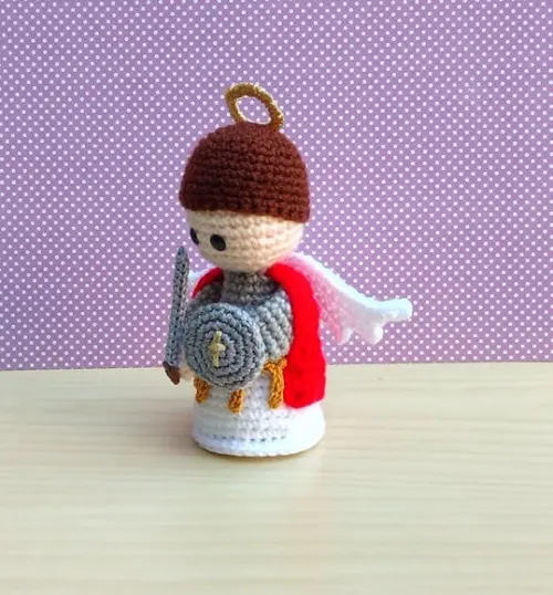 São Miguel Arcanjo Amigurumi