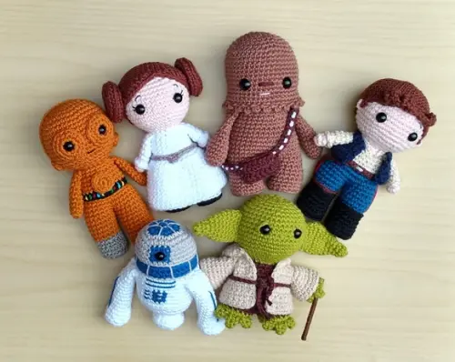 Set Star Wars Lovers 11 Personagens Amigurumi