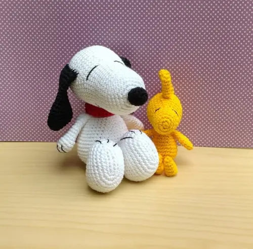 Snoopy e Woodstock Amigurumi