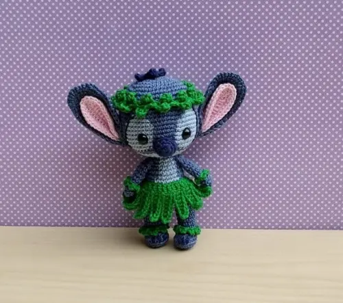 Stitch Hula Amigurumi - Lilo & Stitch