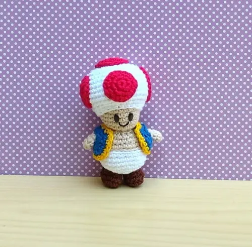 Toad Chibi - Super Mario Amigurumi * Pronta Entrega