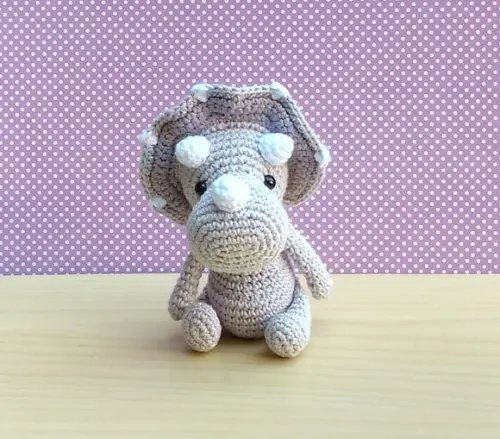 Triceratops Mashmellow Amigurumi
