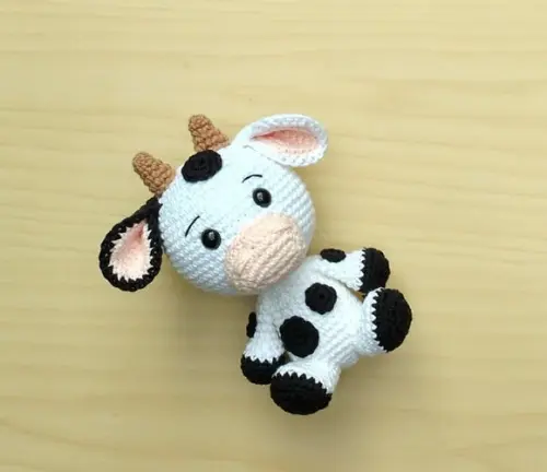 Trio Fazendinha Baby - Cavalo, Porco e Vaca Amigurumi