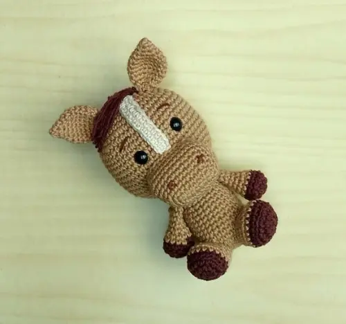 Trio Fazendinha Baby - Cavalo, Porco e Vaca Amigurumi