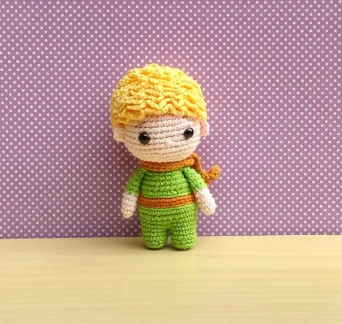 Trio Pequeno Príncipe, Raposa e Piloto Amigurumi