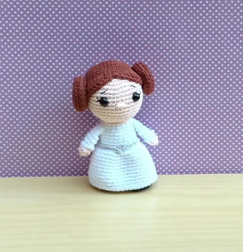 Trio Star Wars - Chewbacca, Leia e Mestre Yoda Amigurumi