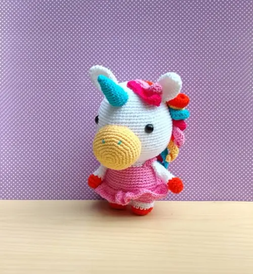 Unicórnio Bella Amigurumi