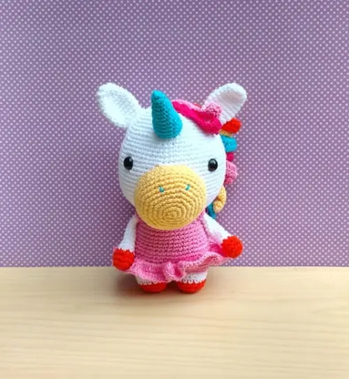 Unicórnio Bella Amigurumi