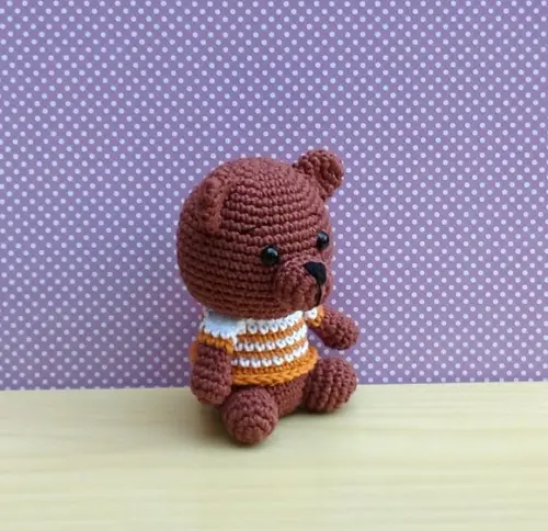 Urso Mini Bart Amigurumi