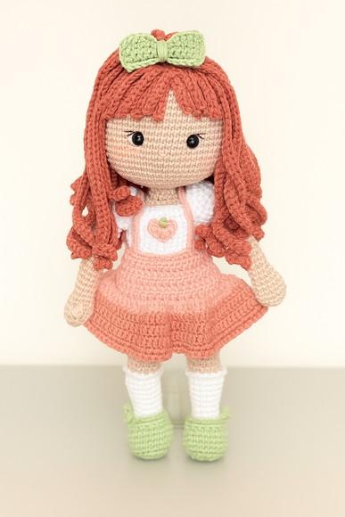 Boneca Dulce Ruiva em Amigurumi